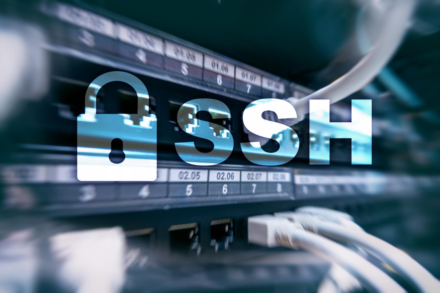 switch with cables connected